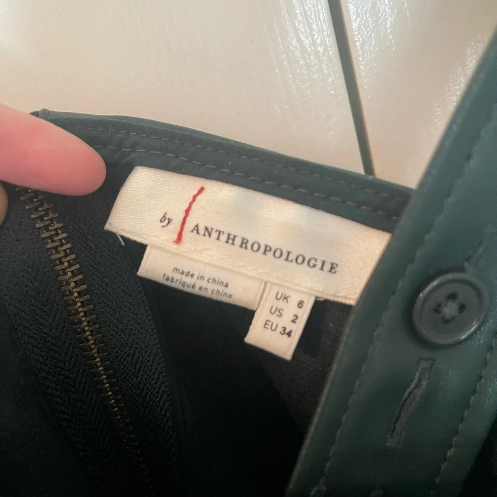 Anthropologie Samira Faux Leather Jumpsuit - Picture 4 of 6